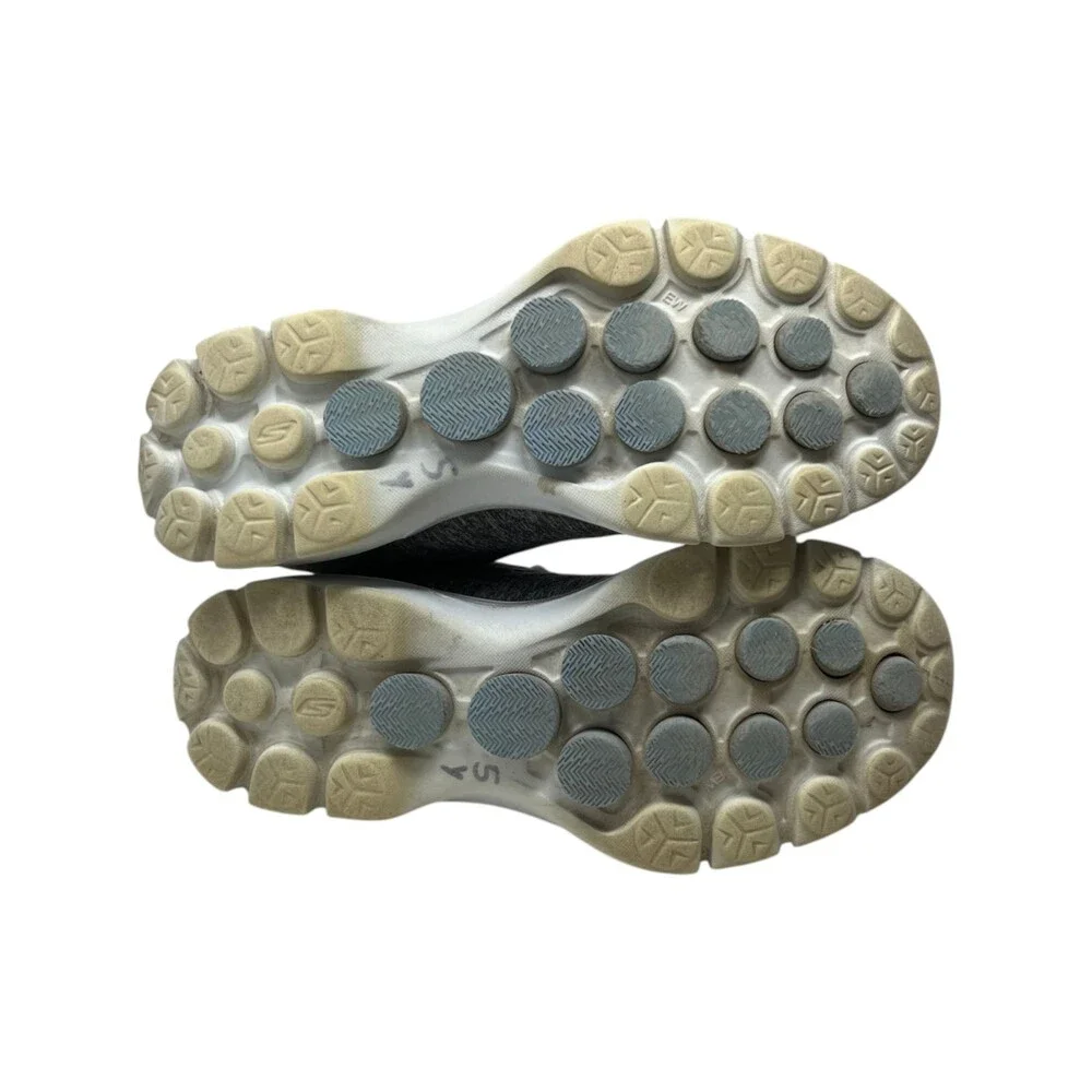 Skechers GOwalk 3 Sneakers Womens Size 8 Gray Heathered Lace Up Comfort Walking
